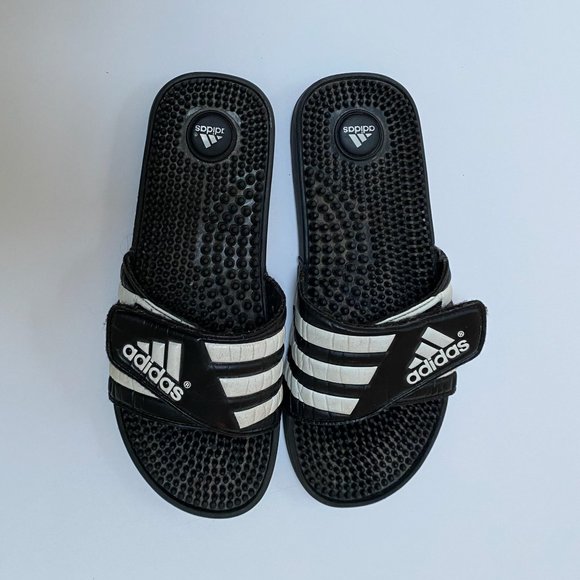 Adidas Velcro Strap Adissage Slides - Picture 1 of 5